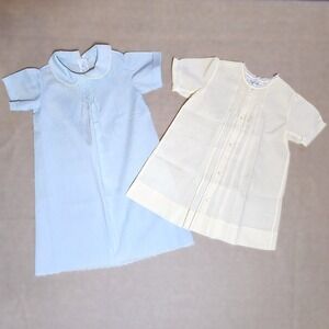 Feltman Bros Baby Dress (Set of 2) Yellow and Blue Vintage